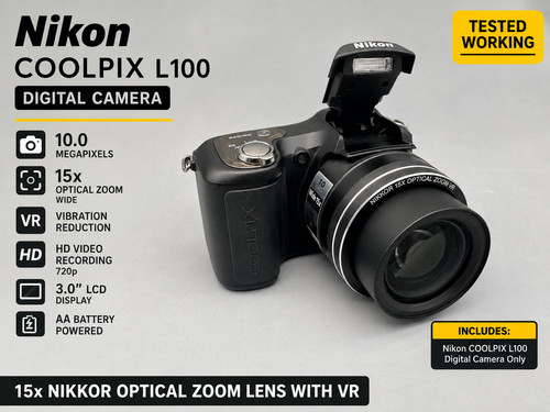 Nikon coolpix l100 10mp - coolpix,